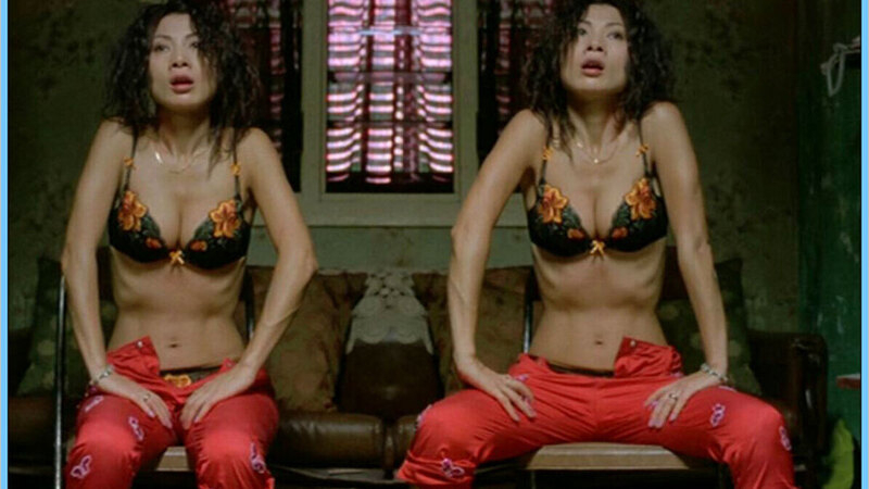 Hottest Bai Ling Scene in Three... Extremes. Underwear, brunette, cleavage. 631490