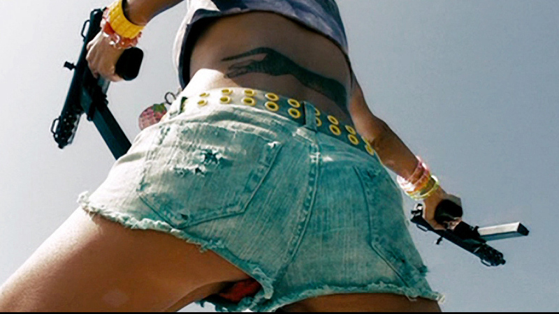 Crank 2: High Voltage's Sexiest Scenes with Bai Ling. Sexy, guns, jean shorts. 674874