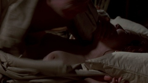 Guinevere Turner Naked as Elizabeth. Breasts, brunette, hand covering mouth. 839949
