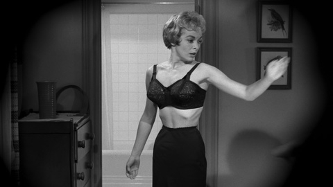 Janet Leigh in Psycho (1960) Underwear Bedroom Black And White 691224