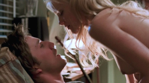 Amy Smart in Road Trip (2000) Breasts Bed Blonde 729598