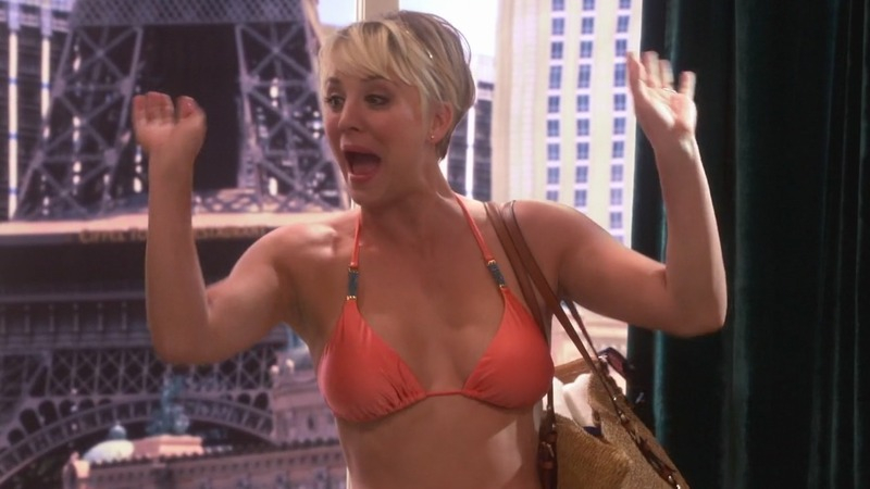 Sexiest Scenes of Penny from The Big Bang Theory. Bikini, SFW, blonde. 749195