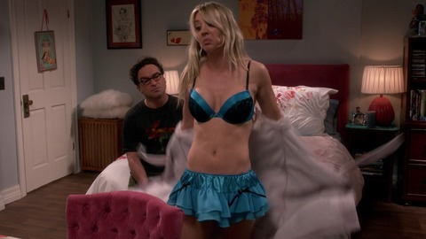 The Big Bang Theory's Sexiest Scenes with Kaley Cuoco. Underwear, bedroom, blonde. 859542