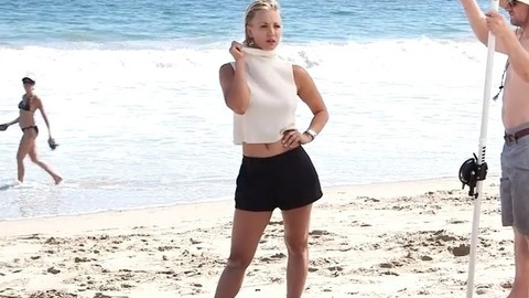 Kaley Cuoco in Shape Magazine: Behind the Scenes (2015) Sexy Beach Blonde 774105