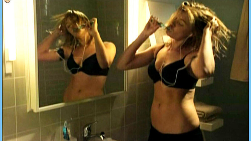 Hottest Kristanna Loken Scene in Painkiller Jane. Underwear, SFW, black bra and panties. 652982