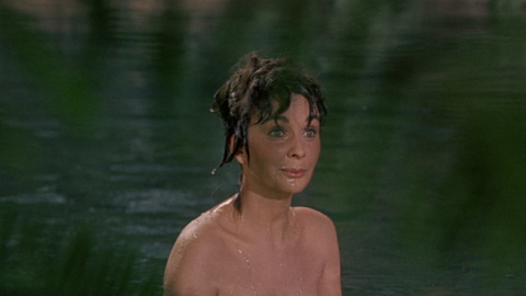 Hottest Jean Simmons Scene in Spartacus. Sexy, SFW, lake cleavage. 945602