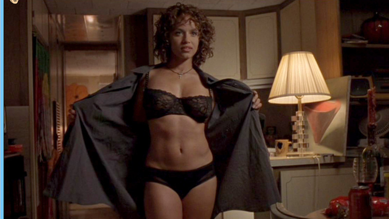 Hottest Leila Arcieri Scene in Wild Things 2. Underwear, black bra, black panties. 545918