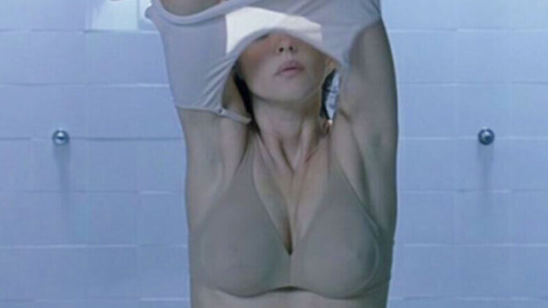 Hottest Monica Bellucci Scene in Agents secrets. Underwear, cleavage, showers. 578930