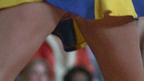 Cheerleader from The Hollywood Knights Naked. Bush, no panties, nude. 701825