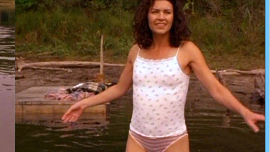 Sexiest Wendy Crewson Scene in Perfect Pie. Underwear, brunette, lake. 546733
