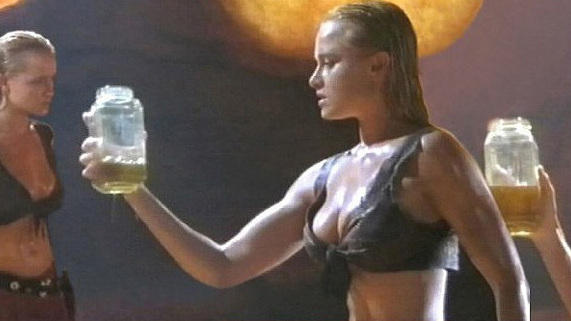 Hottest Jennifer O'Dell Scene in The Lost World: Land of the Apes. Sexy, SFW, black bra. 561914