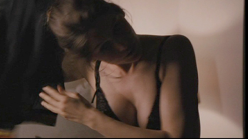 Sexiest Laetitia Casta Scene in Arbitrage. Underwear, SFW, black lace bra. 719341