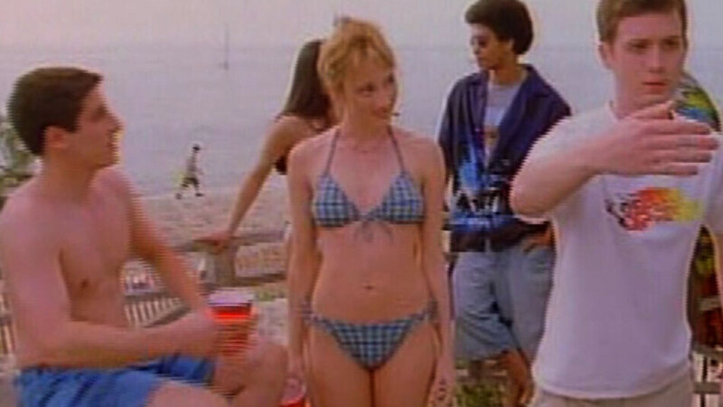 Sexiest Scenes of Sandra from American Pie 2. Bikini, blue bikini. 589067