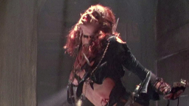 Melinda Clarke Nude in Return of the Living Dead Part III. Breasts, leather, nude. 802522