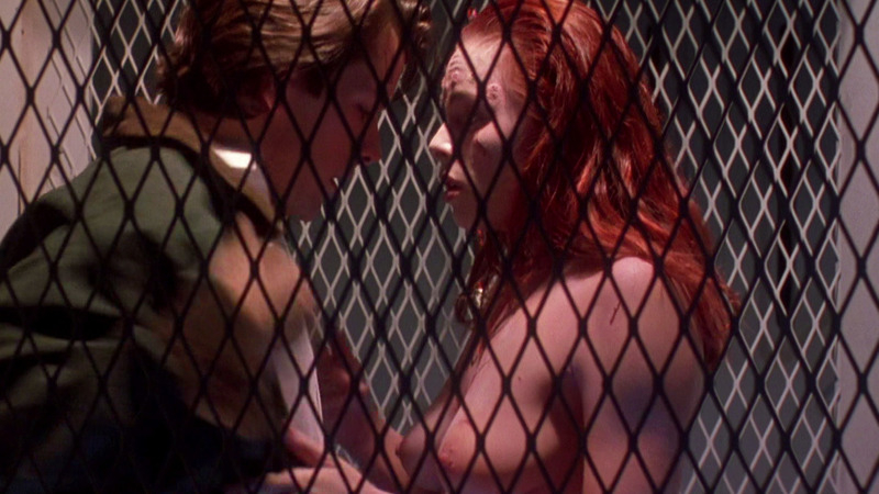 Melinda Clarke Nude in Return of the Living Dead Part III. Breasts, CMNF, in cage. 802528