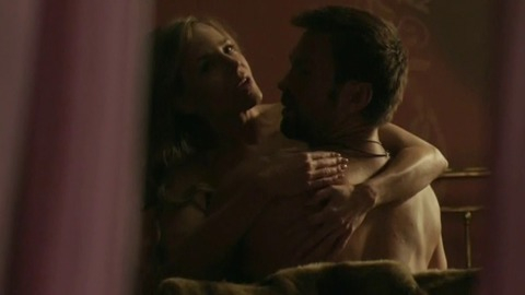 Julie Benz in Defiance (2013-2015) Sexy Blonde Couple In Bed 743461