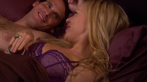 Laura Prepon in Are You There, Chelsea? (2012) Underwear Blonde Couple In Bed 706134