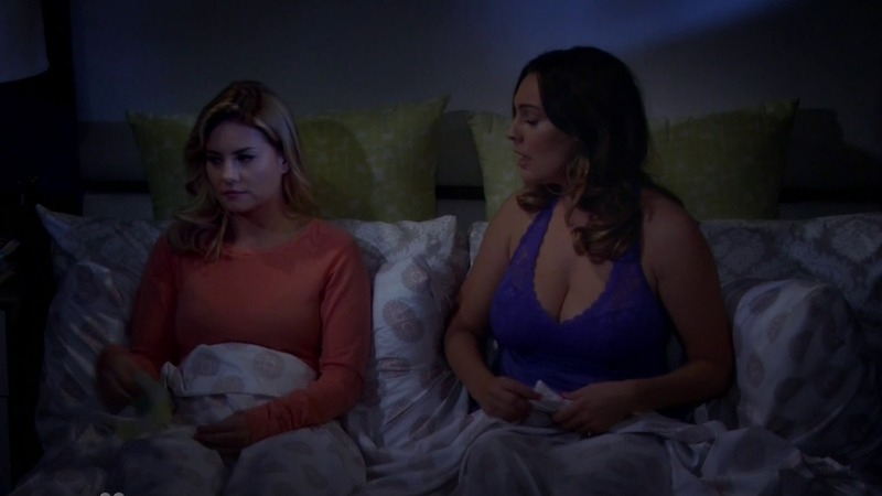 Sexiest Scenes of Prudence from One Big Happy. Sexy, big breasts, blue top. 762815