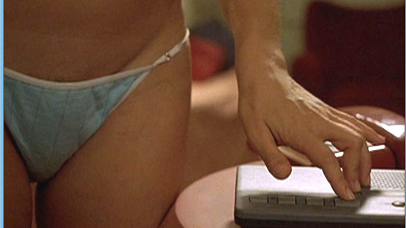 Hottest Chiara Caselli Scene in Sleepless. Underwear, blue panties, crotch close-up. 594254