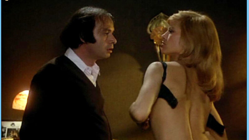 Hottest Nathalie Delon Scene in Sex-shop. Underwear, back exposed, fully clothed man. 606386
