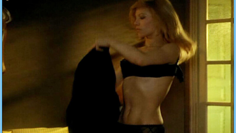 Sexiest Nathalie Delon Scene in Sex-shop. Underwear, SFW, black lingerie. 606385