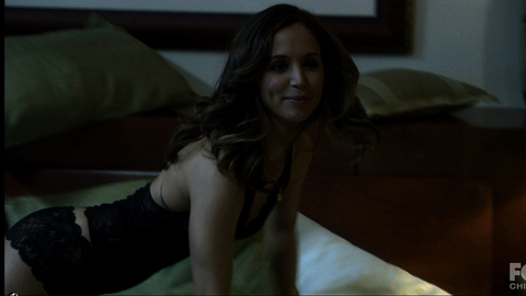 Eliza Dushku in Dollhouse (2009) Underwear Black Outfit Black Stockings 678545
