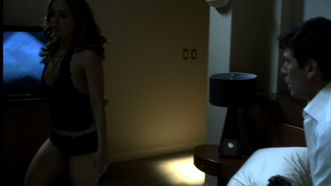 Eliza Dushku in Dollhouse (2009) Underwear Black Corset Black Panties 678543