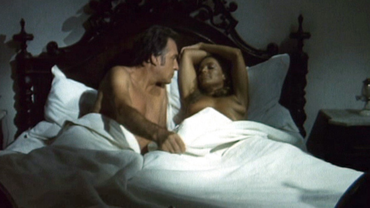 Romy Schneider Nude as La Califfa. Breasts, black hair, couple. 562562