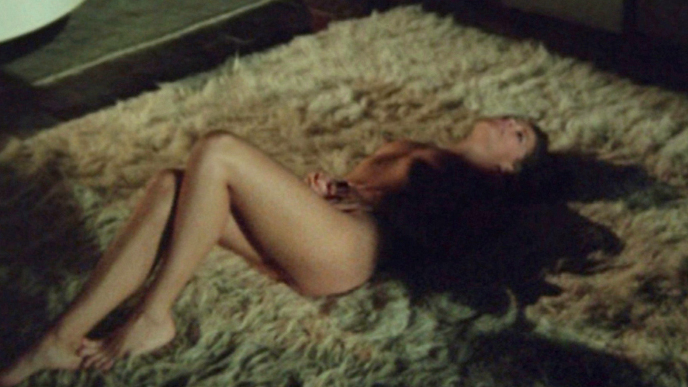 Romy Schneider Nude in Innocents with Dirty Hands. Breasts, Butt, black hair, fur rug. 563536