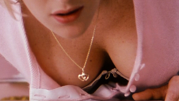 Sexiest Valeria Bruni Tedeschi Scene in Nénette et Boni. Sexy, SFW, cleavage. 675667