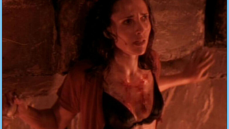 Sexiest Scenes of Kris Miller from Warlock III. Underwear, SFW, back against wall. 564299