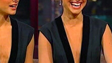 Sexiest Scenes of Herself from Late Show with David Letterman. Sexy, SFW, blue dress. 659399