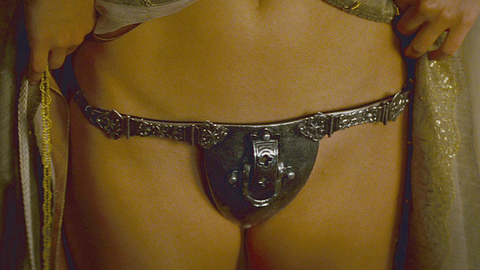 Natalie Portman in Your Highness (2011) Sexy Chastity Belt Crotch Close Up 699333