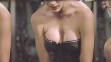 Hottest Tori Spelling Scene in Co-Ed Call Girl. Sexy, black corset, black lingerie. 551750