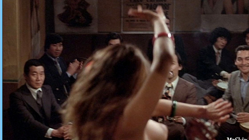 Ángela Molina Naked as Conchita II. Breasts, dancing, men watching. 536511