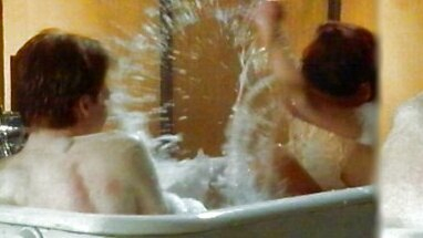 Julia Brendler Naked in Leben in Angst. Breasts, black hair, collage. 564853