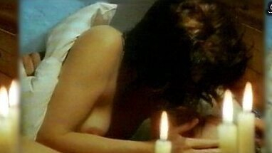 Iris Berben Nude as Franziska. Breasts, brunette, candles. 716714