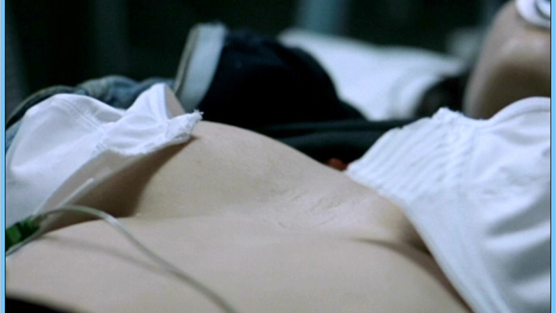 Sexiest Scenes of Natalie Mertens from Herz. Underwear, bra open, breathing tube. 607721