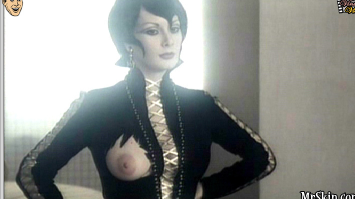 Edwige Fenech Naked as Francesca Marani. Breasts, Thong, breast out of jacket, goth. 568053