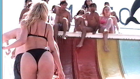 Hottest Valeria Marini Scene in Bámbola. Thong, Bikini, bikini thong, black bikini. 566096