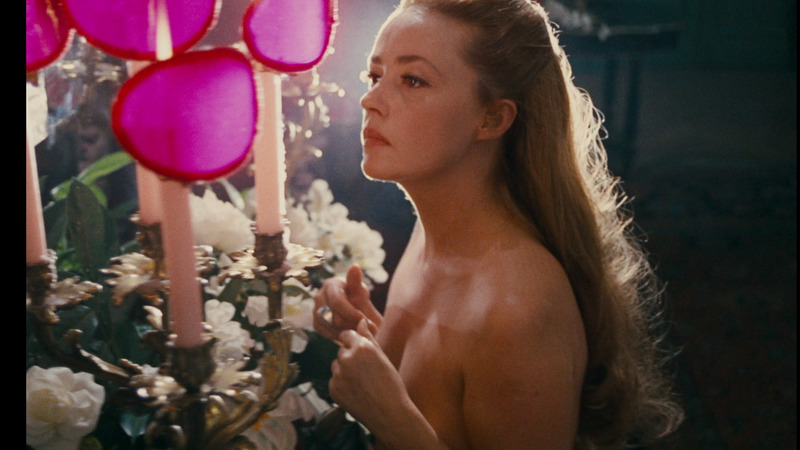 Jeanne Moreau Naked in The Immortal Story. Breasts, Sexy, brunette, hands covering breasts. 798691