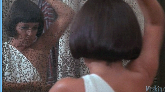 The Bride Wore Black's Sexiest Scenes with Jeanne Moreau. Sexy, brunette, lookign in mirror. 597414