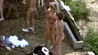 Isabelle Pasco Nude in Hors-la-loi. Breasts, blonde, hands on bush. 618142