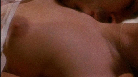 Clare Higgins Naked in Hellraiser. Breasts, bed, brunette. 717619
