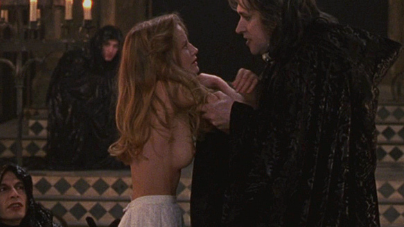 Mortal Woman on Stage from Interview with the Vampire Naked. Breasts, blonde, candle. 672977