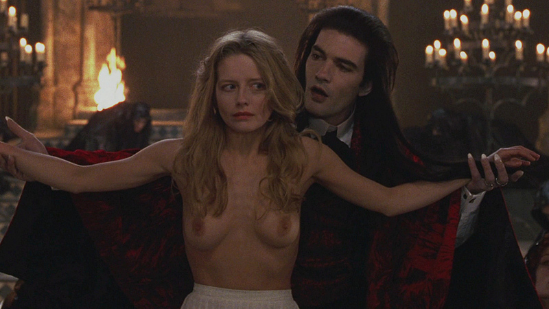 Laure Marsac Nude as Mortal Woman on Stage. Breasts, blonde, man behind woman. 672974
