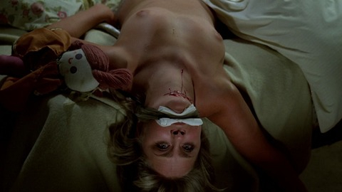 Linda Hayden in The Boys from Brazil (1978) Breasts Blood Bloody Throat 755533