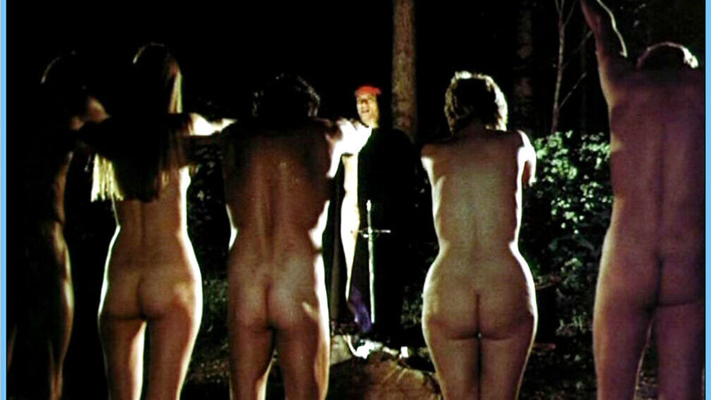 Carrie (Mute) from I Drink Your Blood Naked. Butt, arms raised, back exposed. 608021