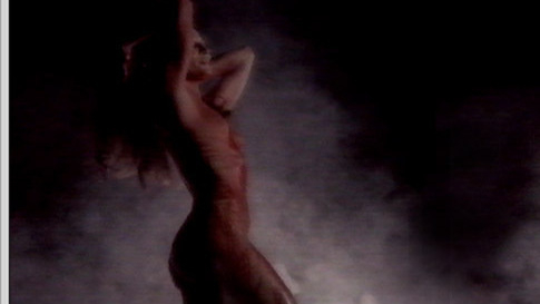 La Contessa Dracula from The Devil's Wedding Night Naked. Breasts, black hair, collage. 585539