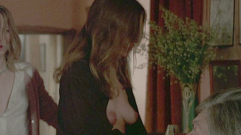 Alexandra Stewart in Black Moon (1975) Breasts Bedroom Big Areolas 698620